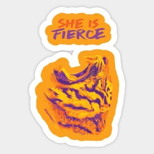 She is Fierce Sticker